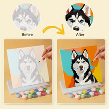 Charger l'image dans la galerie, Mini Série Peinture par Numéros 20x20cm (6 pièces) - Portraits de chiens pop