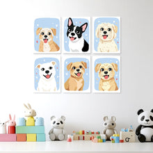 Charger l'image dans la galerie, Mini Série Peinture par Numéros 15x20cm (6 pièces) - Portraits de chiens