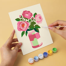 Charger l'image dans la galerie, Mini Série Peinture par Numéros 15x20cm (6 pièces) - Pots de fleurs rustiques
