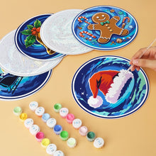 Charger l'image dans la galerie, Mini Série Peinture par Numéros - Disques Ø20cm (6 pièces) - Merveilles hivernales