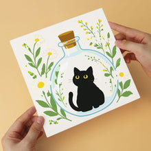 Charger l'image dans la galerie, Mini Série Peinture par Numéros 20x20cm (6 pièces) - Chats noirs botaniques