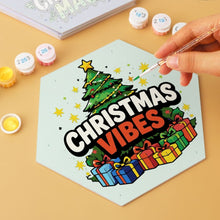 Charger l'image dans la galerie, Mini Série Peinture par Numéros - Hexagones (6 pièces) - Esprit de Noël