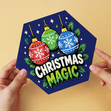 Charger l'image dans la galerie, Mini Série Peinture par Numéros - Hexagones (6 pièces) - Esprit de Noël