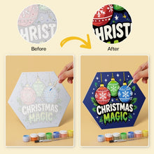Charger l'image dans la galerie, Mini Série Peinture par Numéros - Hexagones (6 pièces) - Esprit de Noël