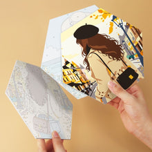 Charger l'image dans la galerie, Mini Série Peinture par Numéros - Hexagones (6 pièces) - Femmes en voyage
