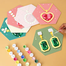 Charger l'image dans la galerie, Mini Série Peinture par Numéros - Hexagones (6 pièces) - Pierres précieuses
