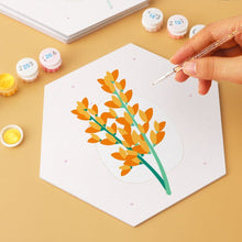 Charger l'image dans la galerie, Mini Série Peinture par Numéros - Hexagones (6 pièces) - Pétales délicats