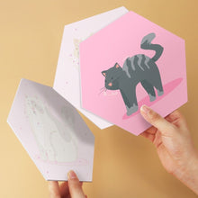 Charger l'image dans la galerie, Mini Série Peinture par Numéros - Hexagones (6 pièces) - Animaux en rose