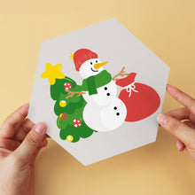 Charger l'image dans la galerie, Mini Série Peinture par Numéros - Hexagones (6 pièces) - Père Noël