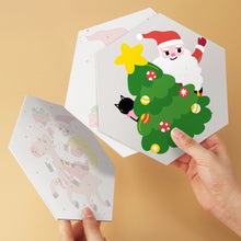 Charger l'image dans la galerie, Mini Série Peinture par Numéros - Hexagones (6 pièces) - Père Noël