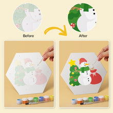 Charger l'image dans la galerie, Mini Série Peinture par Numéros - Hexagones (6 pièces) - Père Noël