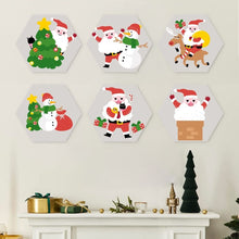 Charger l'image dans la galerie, Mini Série Peinture par Numéros - Hexagones (6 pièces) - Père Noël