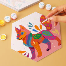 Charger l'image dans la galerie, Mini Série Peinture par Numéros - Hexagones (6 pièces) - Animaux bohèmes