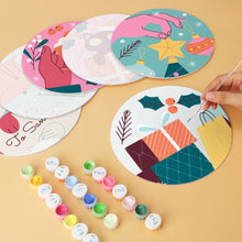 Charger l'image dans la galerie, Mini Série Peinture par Numéros - Disques Ø20cm (6 pièces) - Merveilles joyeuses