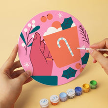 Charger l'image dans la galerie, Mini Série Peinture par Numéros - Disques Ø20cm (6 pièces) - Merveilles joyeuses