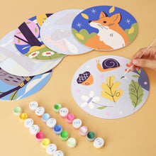 Charger l'image dans la galerie, Mini Série Peinture par Numéros - Disques Ø20cm (6 pièces) - Murmures de la nature