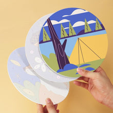 Charger l'image dans la galerie, Mini Série Peinture par Numéros - Disques Ø20cm (6 pièces) - Murmures de la nature