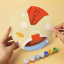 Charger l'image dans la galerie, Mini Série Peinture par Numéros - Disques Ø20cm (6 pièces) - Histoires de café