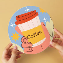 Charger l'image dans la galerie, Mini Série Peinture par Numéros - Disques Ø20cm (6 pièces) - Histoires de café