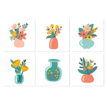 Charger l'image dans la galerie, Mini Série Peinture par Numéros 20x20cm (6 pièces) - Bouquets minimalistes Figured'Art
