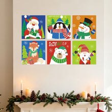 Charger l'image dans la galerie, Mini Série Peinture par Numéros 20x20cm (6 pièces) - Icônes de Noël éclatantes