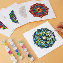 Charger l'image dans la galerie, Mini Série Peinture par Numéros 20x20cm (6 pièces) - Mandalas kaléidoscopiques