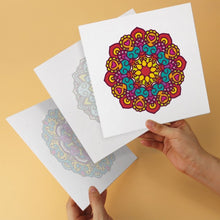 Charger l'image dans la galerie, Mini Série Peinture par Numéros 20x20cm (6 pièces) - Mandalas kaléidoscopiques