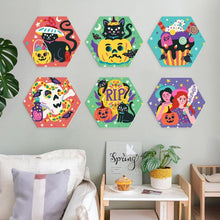 Charger l'image dans la galerie, Mini Série Peinture par Numéros - Hexagones (6 pièces) - Chat ensorcelant