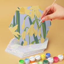 Charger l'image dans la galerie, Mini Série Peinture par Numéros - Hexagones (6 pièces) - Pétales peints