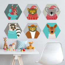 Charger l'image dans la galerie, Mini Série Peinture par Numéros - Hexagones (6 pièces) - Petits portraits