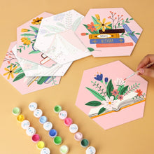 Charger l'image dans la galerie, Mini Série Peinture par Numéros - Hexagones (6 pièces) - Livres fleuris