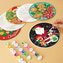 Charger l'image dans la galerie, Mini Série Peinture par Numéros - Disques Ø20cm (6 pièces) - Gourmandises de Noël