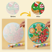 Charger l'image dans la galerie, Mini Série Peinture par Numéros - Disques Ø20cm (6 pièces) - Gourmandises de Noël