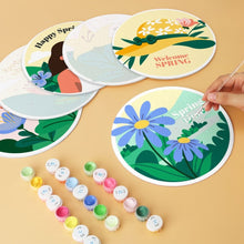 Charger l'image dans la galerie, Mini Série Peinture par Numéros - Disques Ø20cm (6 pièces) - Saisons fleuries