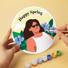 Charger l'image dans la galerie, Mini Série Peinture par Numéros - Disques Ø20cm (6 pièces) - Saisons fleuries