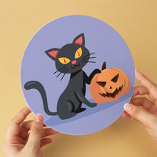 Charger l'image dans la galerie, Mini Série Peinture par Numéros - Disques Ø20cm (6 pièces) - Chats et sorcellerie