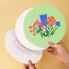 Charger l'image dans la galerie, Mini Série Peinture par Numéros - Disques Ø20cm (6 pièces) - Le jardin secret