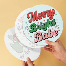 Charger l'image dans la galerie, Mini Série Peinture par Numéros - Disques Ø20cm (6 pièces) - Vœux chaleureux de Noël