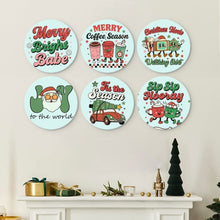 Charger l'image dans la galerie, Mini Série Peinture par Numéros - Disques Ø20cm (6 pièces) - Vœux chaleureux de Noël
