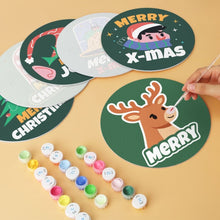 Charger l'image dans la galerie, Mini Série Peinture par Numéros - Disques Ø20cm (6 pièces) - Joie de Noël 2