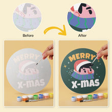 Charger l'image dans la galerie, Mini Série Peinture par Numéros - Disques Ø20cm (6 pièces) - Joie de Noël 2
