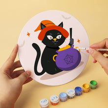 Charger l'image dans la galerie, Mini Série Peinture par Numéros - Disques Ø20cm (6 pièces) - Chats effrayants