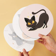 Charger l'image dans la galerie, Mini Série Peinture par Numéros - Disques Ø20cm (6 pièces) - Chats effrayants
