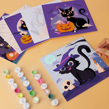 Charger l'image dans la galerie, Mini Série Peinture par Numéros 20x20cm (6 pièces) - Chats d'Halloween
