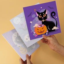 Charger l'image dans la galerie, Mini Série Peinture par Numéros 20x20cm (6 pièces) - Chats d'Halloween