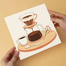 Charger l'image dans la galerie, Mini Série Peinture par Numéros 20x20cm (6 pièces) - Rituel du café