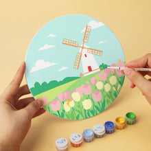 Charger l'image dans la galerie, Mini Série Peinture par Numéros - Disques Ø20cm (6 pièces) - Paysages rêveurs 1