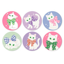 Charger l'image dans la galerie, Mini Série Peinture par Numéros - Disques Ø20cm (6 pièces) - Rubans et chats Figured'Art