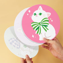 Charger l'image dans la galerie, Mini Série Peinture par Numéros - Disques Ø20cm (6 pièces) - Rubans et chats