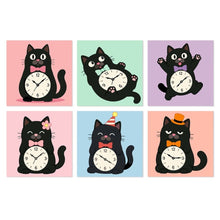 Charger l'image dans la galerie, Mini Série Peinture par Numéros 20x20cm (6 pièces) - Chats tic-tac Figured'Art
